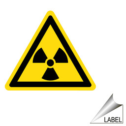 Radiation Symbol Label for Hazmat LABEL_TRIANGLE_10