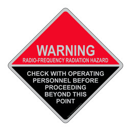 Warning Radio Frequency Radiation Hazard Sign RF-0010