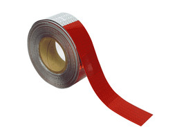 Red Striped Reflective Vehicle Tape 2 inch x 150-Foot Roll