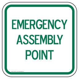 Emergency Assembly Point Sign for Emergency Response