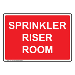 Sprinkler Riser Room Sign NHE-16510