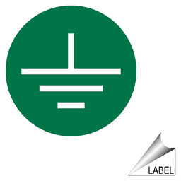 Earth Terminal Ground Symbol Label for Electrical LABEL_SYM_18_c