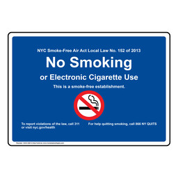 nys tobacco laws No Smoking