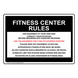 images gym warning signs