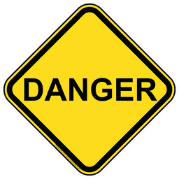 Danger Sign for Traffic Safety NHE-17515