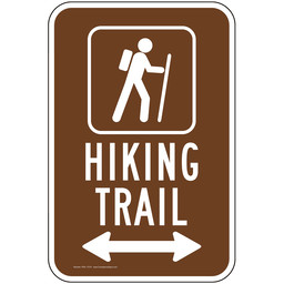 Hiking Trail Left / Right Arrow Sign PKE-17216