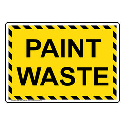 Paint Waste Sign