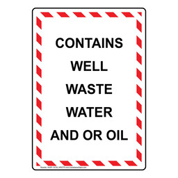 Used Oil and Waste Oil Signs and Labels - Made in the USA
