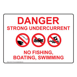 signs no fishing in pond sign K-8308