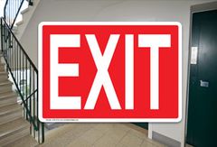 Enter / Exit / Stairway Signs & Labels