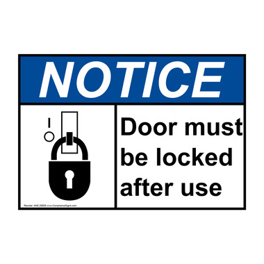 Pull Handle To Open Door Sign NHE-32685
