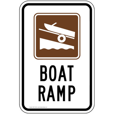 JAKAN サイン Vertical Sign - Boating / Marine - Boat Ramp Sign