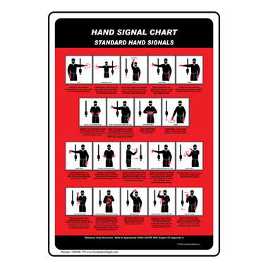 Vertical Sign - Crane Hand Signals - Standard Hand Signals Sign