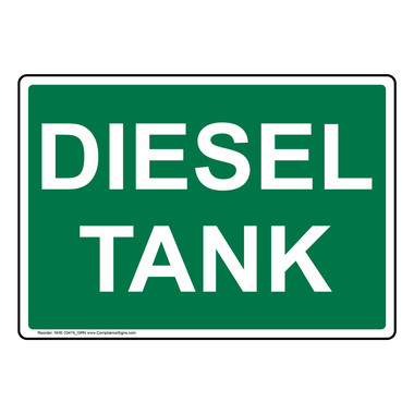 Fuel Diesel Sign - Diesel Tank