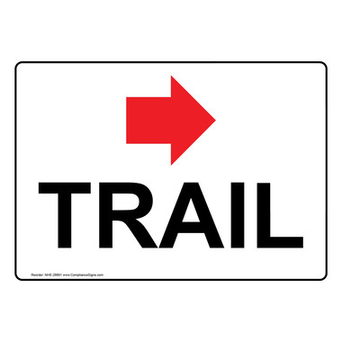 Details about   CREEK TRAIL DIRECTIONAL 45 DEGREES UP RIGHT ARROW Metal Aluminum composite sign 