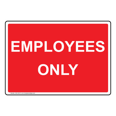 employees only sign printable free
