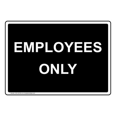 employees only sign printable free