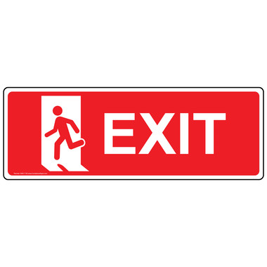 Exit Left Sign - Surface Mount - Enter / Exit