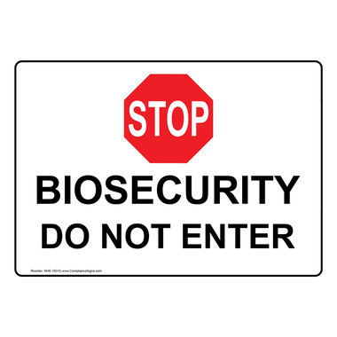 Restricted Access Farm Safety Sign - Biosecurity Do Not Enter