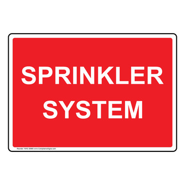ComplianceSigns Plastic Fire Suppression System Not In Service Sign 10 X 7... 