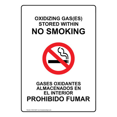 Prohibido Fumar Sign - Plastic