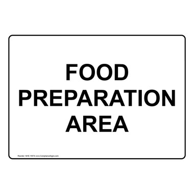 Image Sign Food Prep