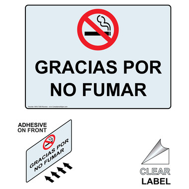 can i have a cigarette please in spanish No Smoking No Vaping Bilingual Sign FDA Tobacco Education & Prevention