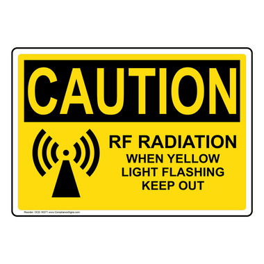 Yellow online caution light