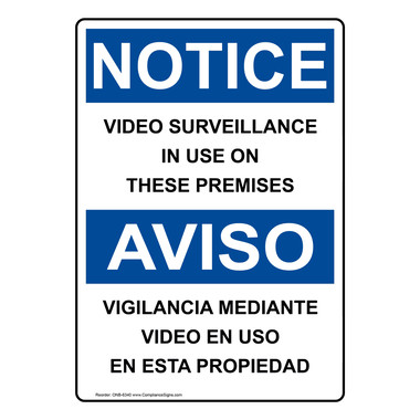 Warning Notice Video Surveillance In Use On These Permisis