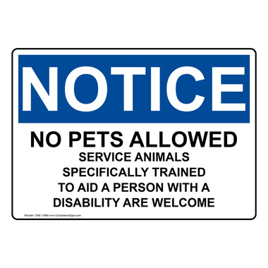 NO PETS health and safety signs  6No 100x100mm 