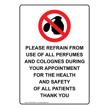 Vertical Sign - Policies / Regulations - Please Refrain From Use