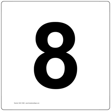 Number 8 Sign NHE 15386