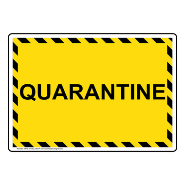 Quarantine Signs Printable