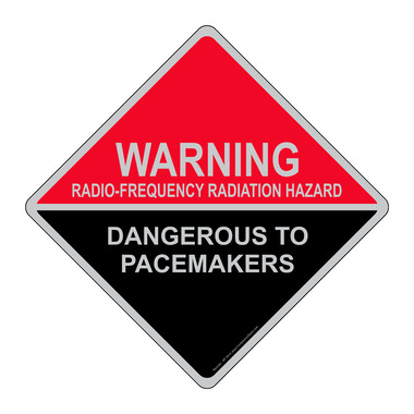 Radio Frequency RadiationHeavy Duty Sign or Label OSHA Danger Sign 