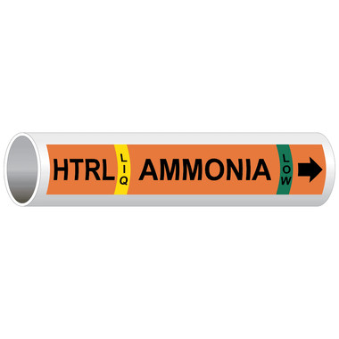 HTRL LIQ Ammonia Low [High Temperature Recirculated Liquid] Label PIPE-50835