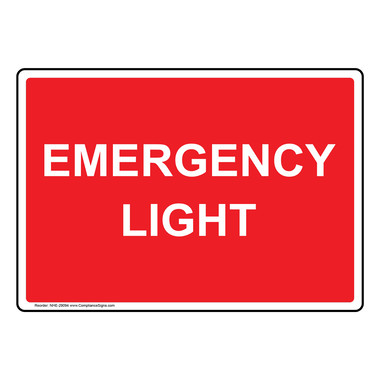 Emergency Sign –
