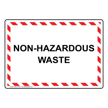 Non-Hazardous Waste Sign NHE-31746