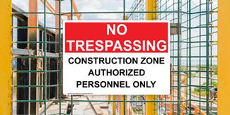 No Trespass / Security Signs