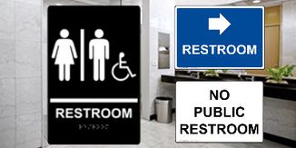 Restroom Signs and Labels