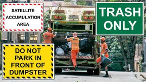 Trash / Waste / Dumpster Signs Trash / Waste / Dumpster Signs