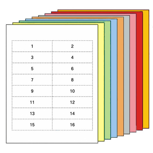 1-1/4 in. x 4 in. Perforated Card Sheets