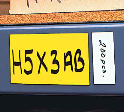 2 in. x 6 in. Shelf Label Magnets 25 pk 30MSL26