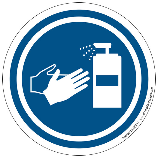 Graphic [Sanitize Hands] Label CS385071