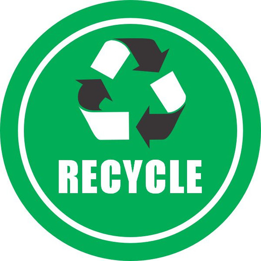 Green Recycle Floor Sign 40S4043