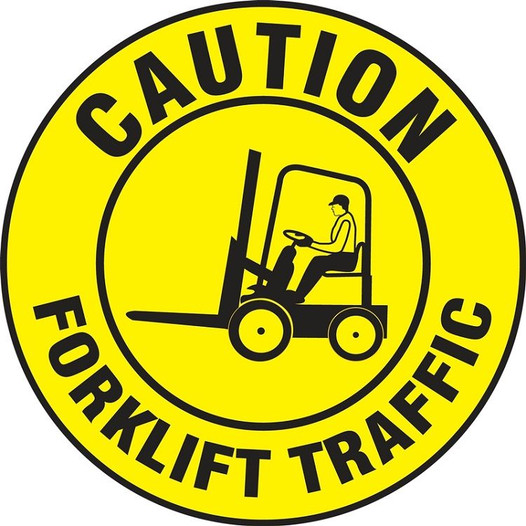 LED Floor Sign Projector Lens ONLY - Caution Forklift Traffic 40SL601