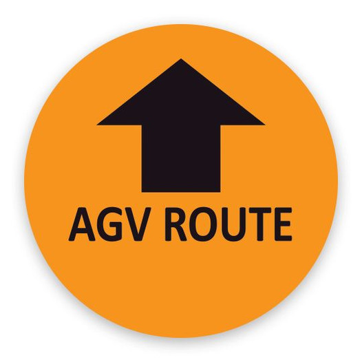 6 inch AGV ROUTE Floor Sign 15 pk 40S4131-06