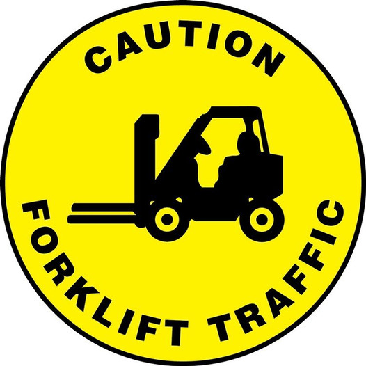 Slip-Gard Caution Forklift Traffic Floor Sign 40S4085
