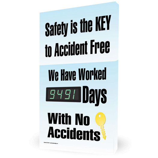 Safety Is The Key To Accident Free Digital Safety Scoreboard CS528342