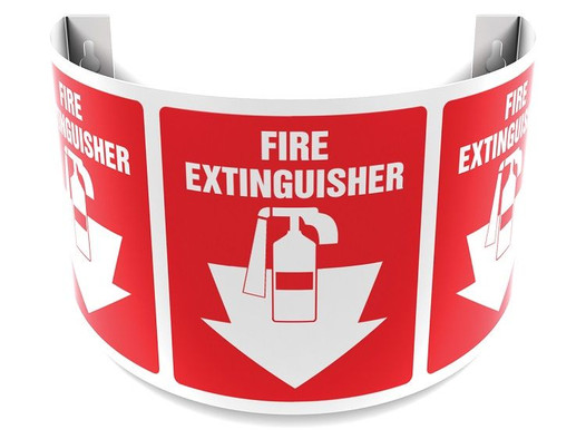 Fire Extinguisher 180D Projection Sign 40SPS111