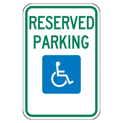 Reflective Reserved Parking Sign CS176451